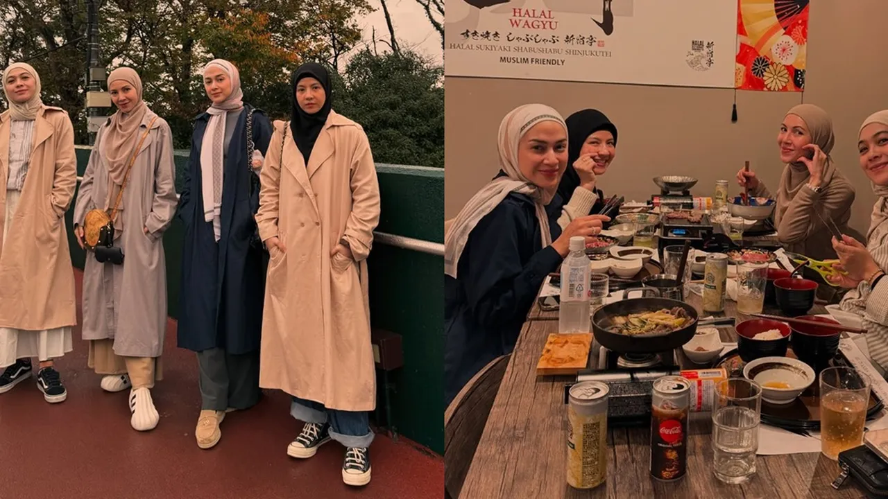 Circle Pertemanan Natasha Rizky - Ratna Galih yang Kompak, Trip Bareng ke Jepang Circle Pertemanan Natasha Rizky - Ratna Galih yang Kompak, Trip Bareng ke Jepang