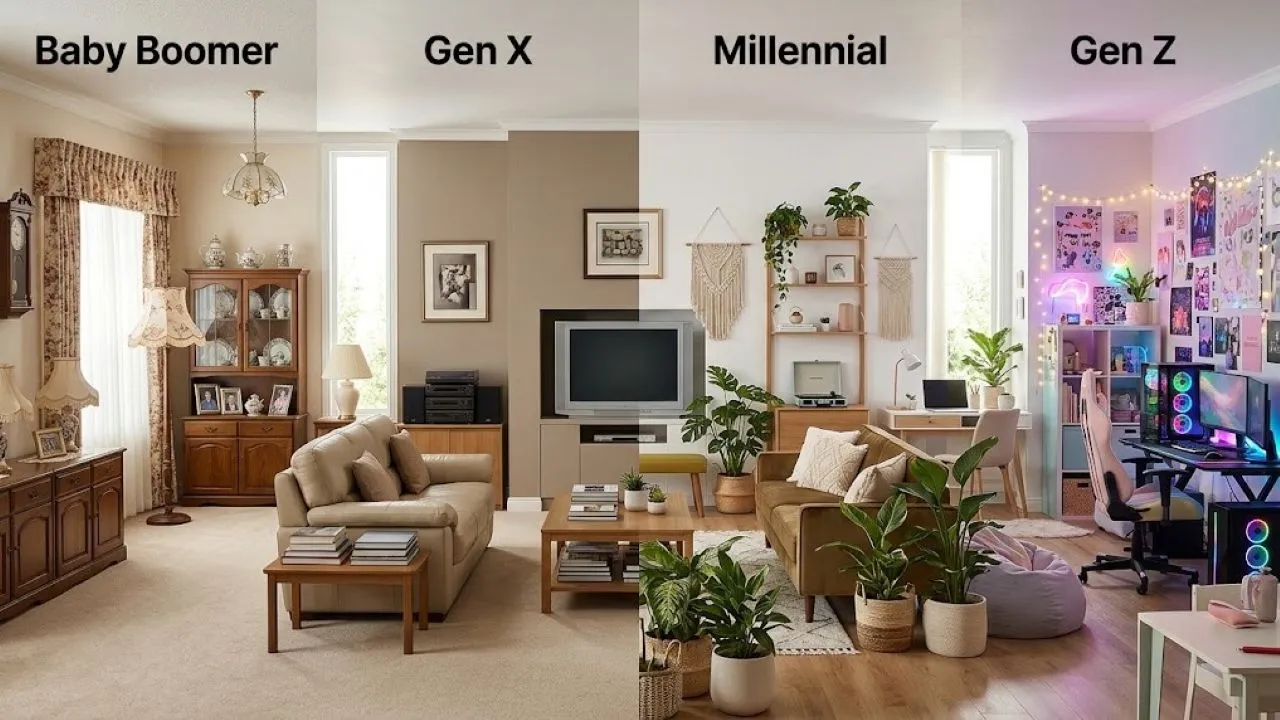 Ciri Dekorasi Rumah ala Boomers, Gen X, Milenial dan Gen Z, Apa Bedanya?