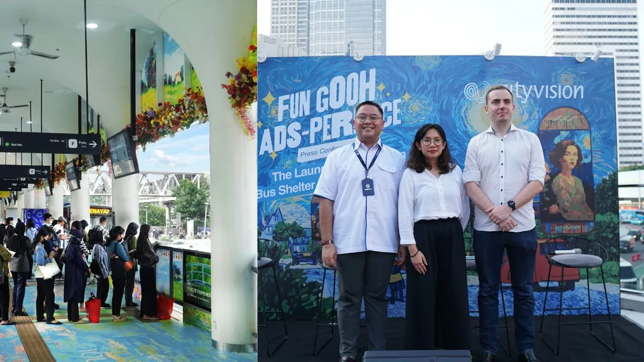 City Vision Luncurkan Inovasi Terbaru, Halte BRT di Jakarta Disulap Menjadi Immersive Experience