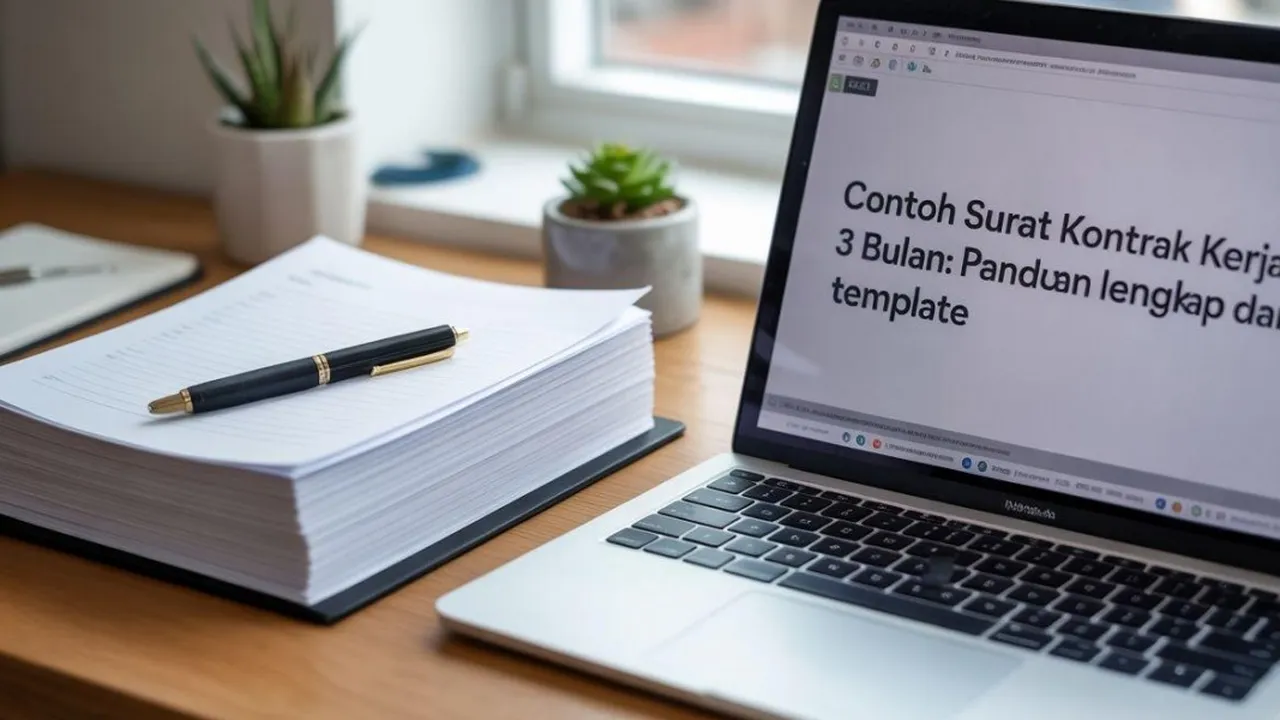 Contoh Surat Kontrak Kerja 3 Bulan: Panduan Lengkap dan Template