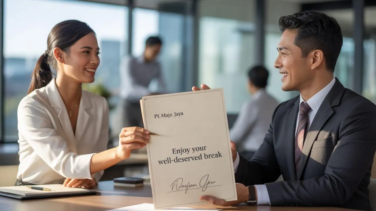 Contoh Surat Pemberian Izin Cuti Kerja