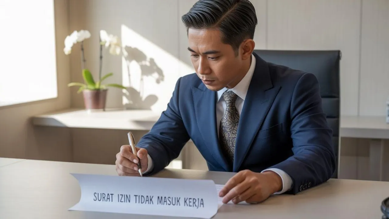 Contoh Surat Permohonan Cuti Kerja