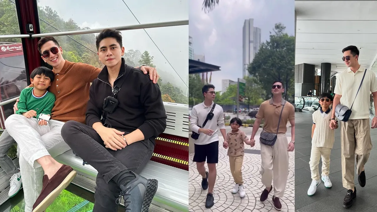 Boys Time, Ini 7 Potret Liburan Verrell Bramasta Bareng Adik Kandung dan Tiri