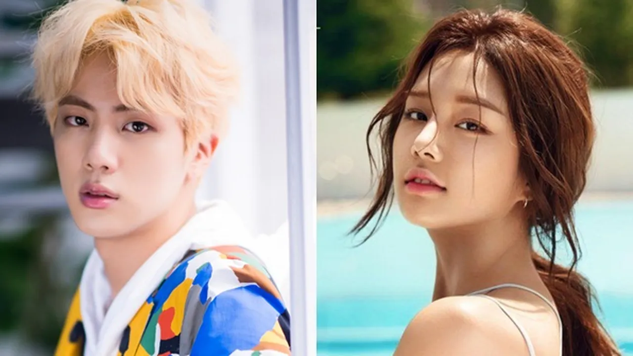 Cuma Karena Pose Mirip, Jin BTS Dirumorkan Pacaran Dengan Solbin LABOUM