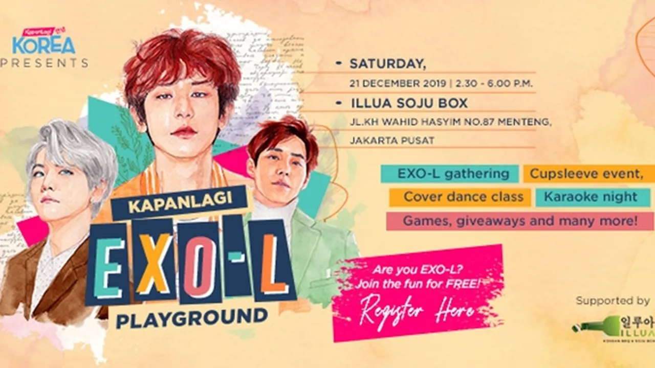 Cupsleeve Event & Gathering Korea Pertama di 'KAPANLAGI EXO-L PLAYGROUND'