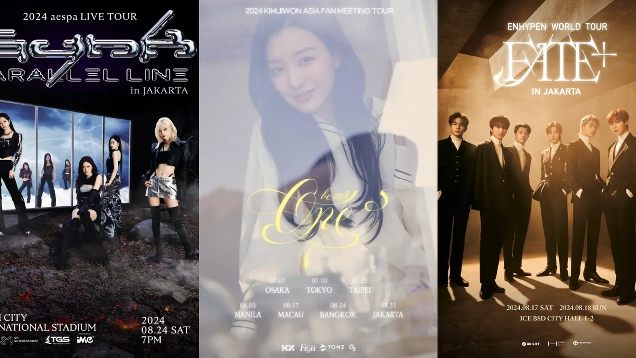 Daftar Konser K-Pop dan Fan Meeting Agustus 2024 di Jakarta Indonesia, Ada Kim Ji Won - ENHYPEN