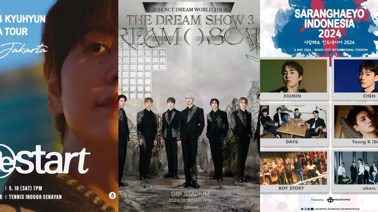 Daftar Konser K-Pop dan Fan Meeting Mei 2024 di Jakarta Indonesia, Ada NCT Dream - Kyuhyun Super Junior Siap Sapa Fans Tanah Air