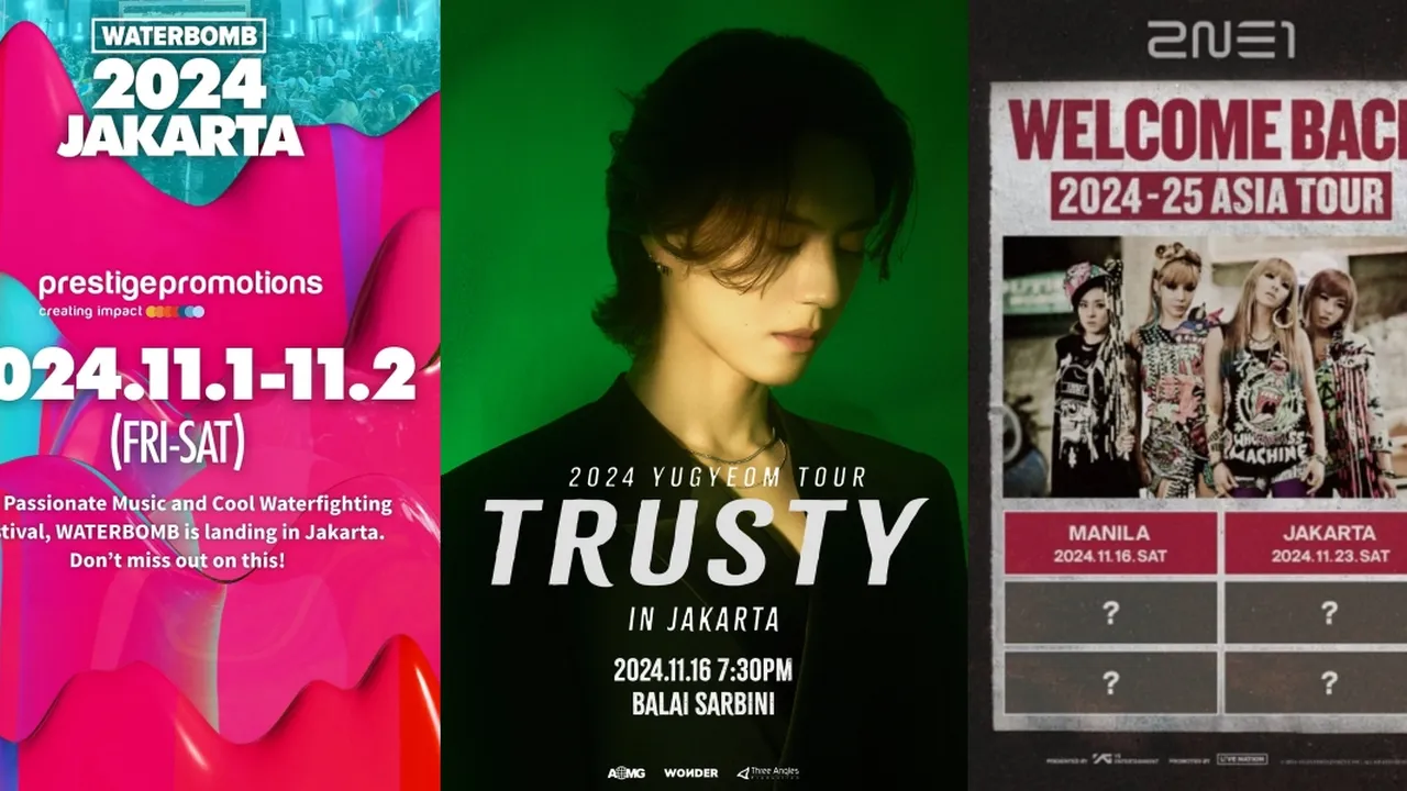 Daftar Konser K-Pop dan Fan Meeting November 2024 di Jakarta Indonesia, Ada Yugyeom GOT7 - 2NE1