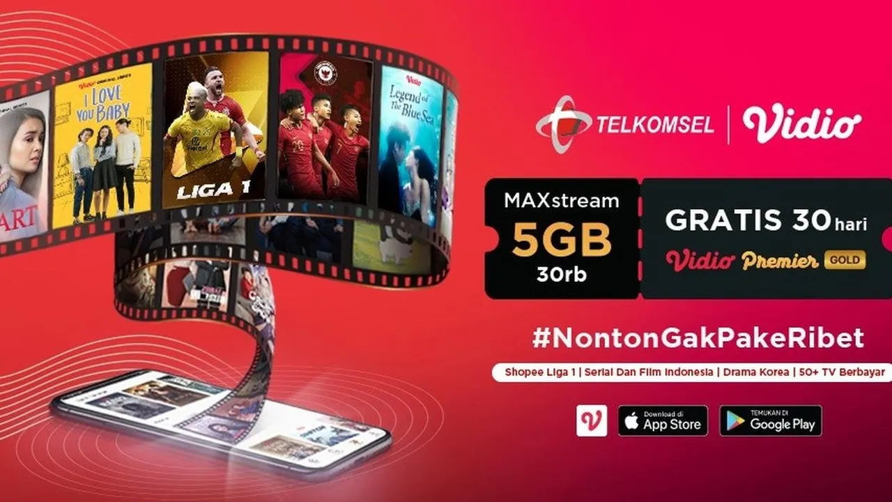Dapatkan Vidio Premier Gold Cuma-cuma dengan Beli Paket Maxstream Sekarang!