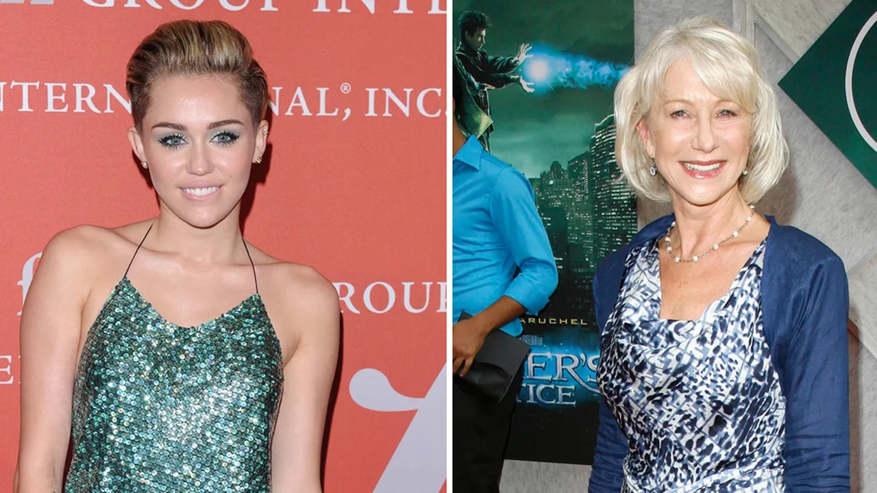 Dari Twerking Hingga Bikini, Miley Cyrus - Helen Mirren Kembar!