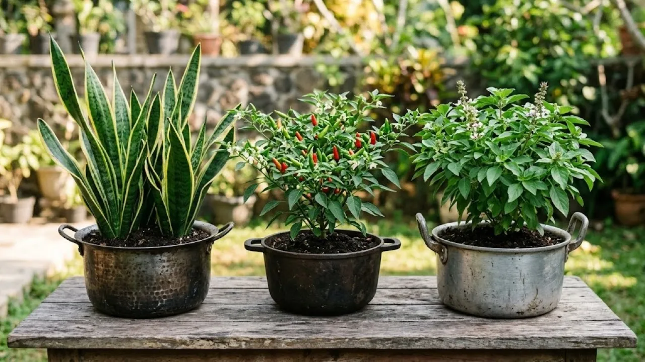 Daur Ulang Panci Bekas Jadi Pot, Ide Kreatif buat Bercocok Tanam di Rumah