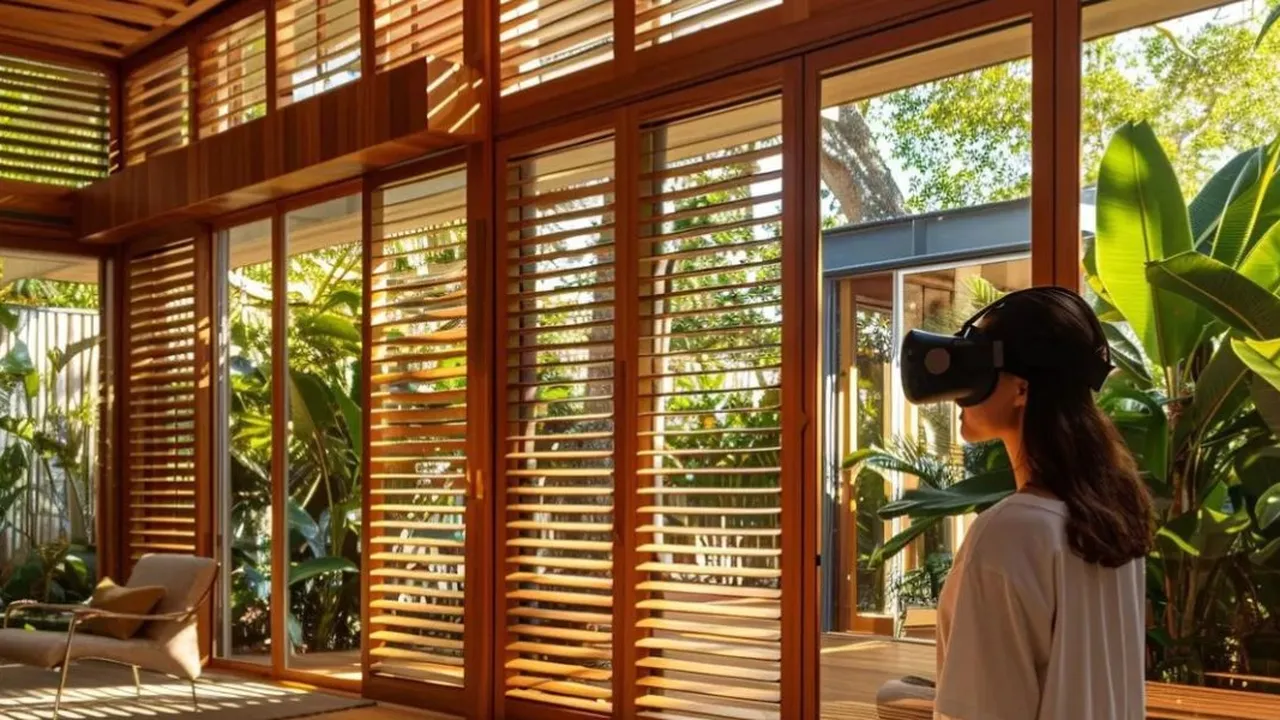 Desain Rumah Modern Tropis dengan Taman Tengah, Nyaman dan Asri