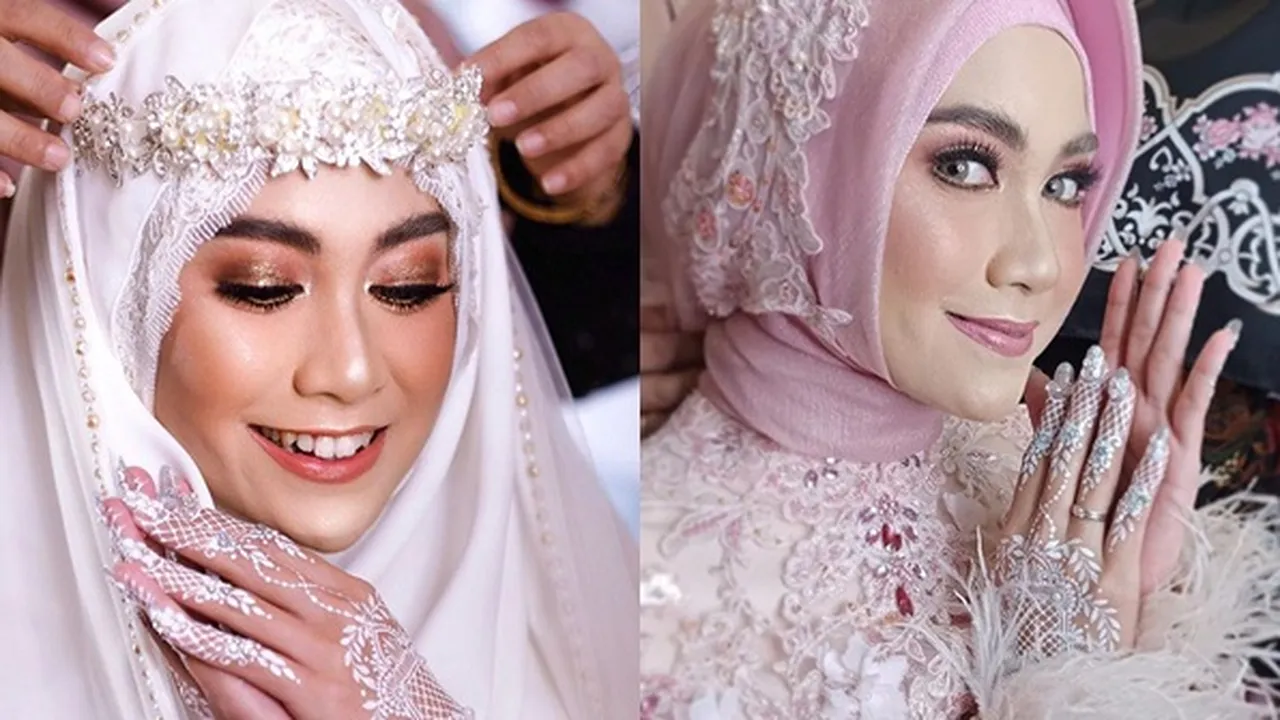 Detail Penampilan Cantik Anisa Rahma Eks Cherry Belle di Akad - Resepsi Pernikahan