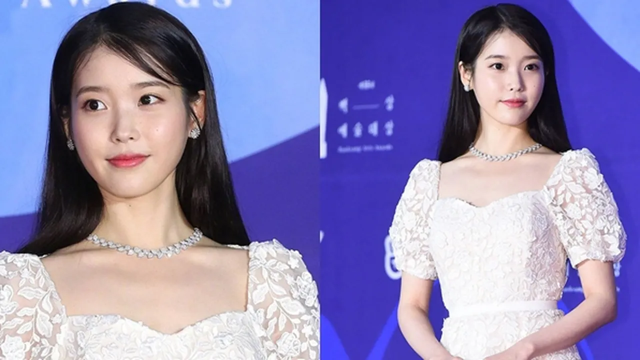 Detail Penampilan Cantik IU di Baeksang Arts Awards 2019, Bak Princess!