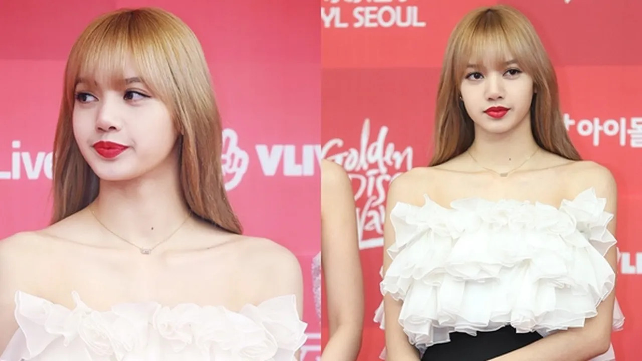 Detail Penampilan Cantik Lisa BLACKPINK di Red Carpet Golden Disc Awards 2019