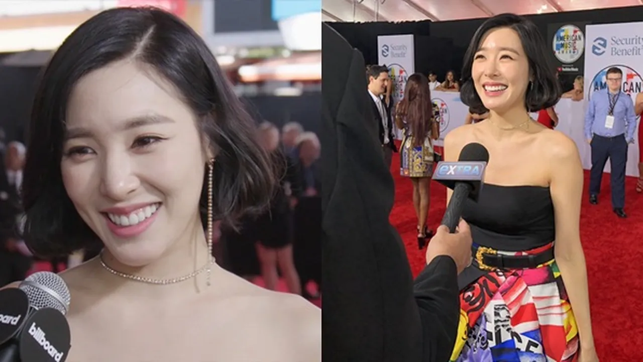 Detail Penampilan Fashionable Tiffany Young Hadiri American Music Awards 2018