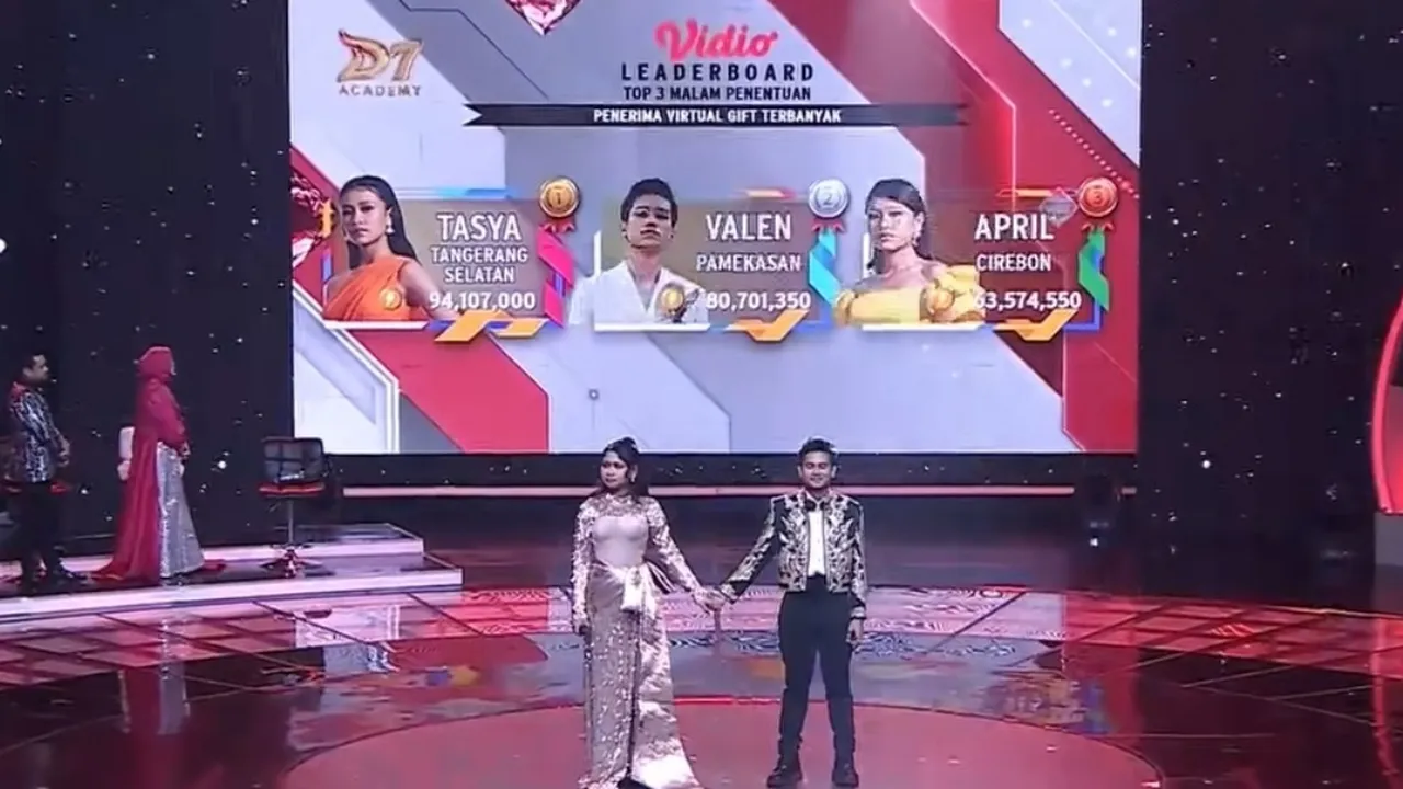 Detik-Detik April Tersenggol, Jadi Juara 3 D'Academy 7