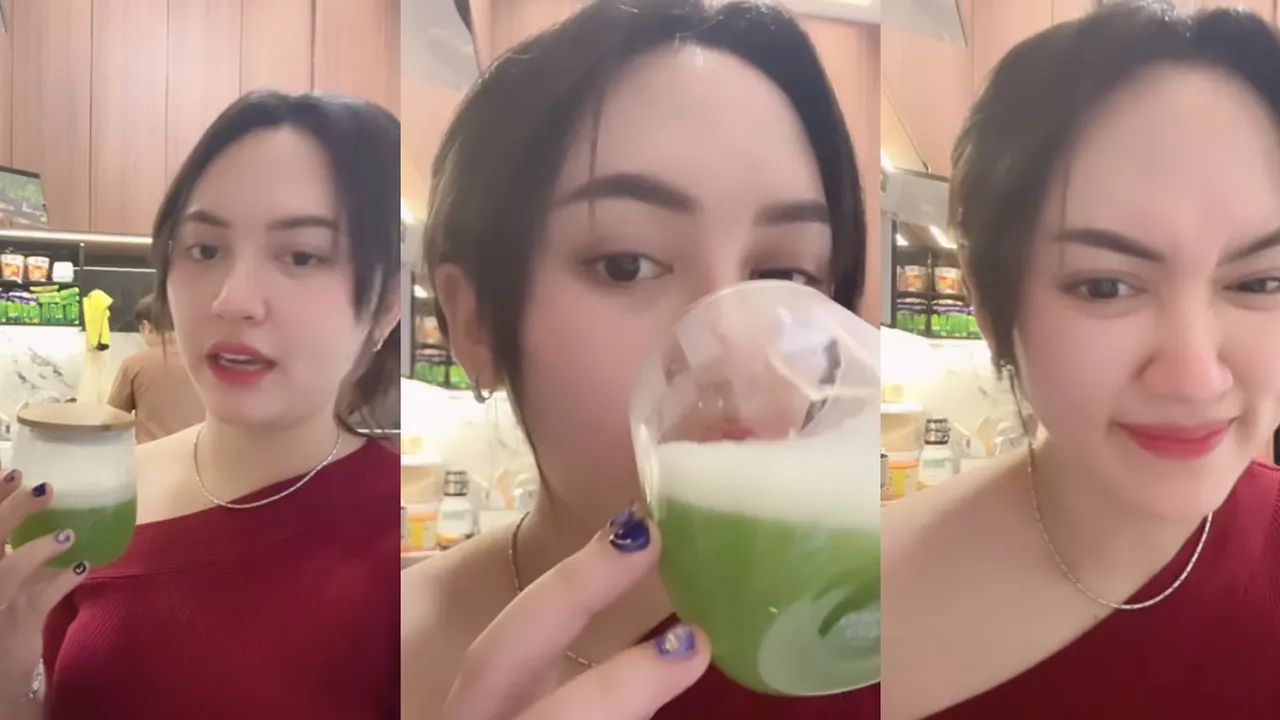 Detik-Detik Happy Asmara Saat Minum Jus Pare, Ekspresinya Sudah Menjawab Rasa Penasaran