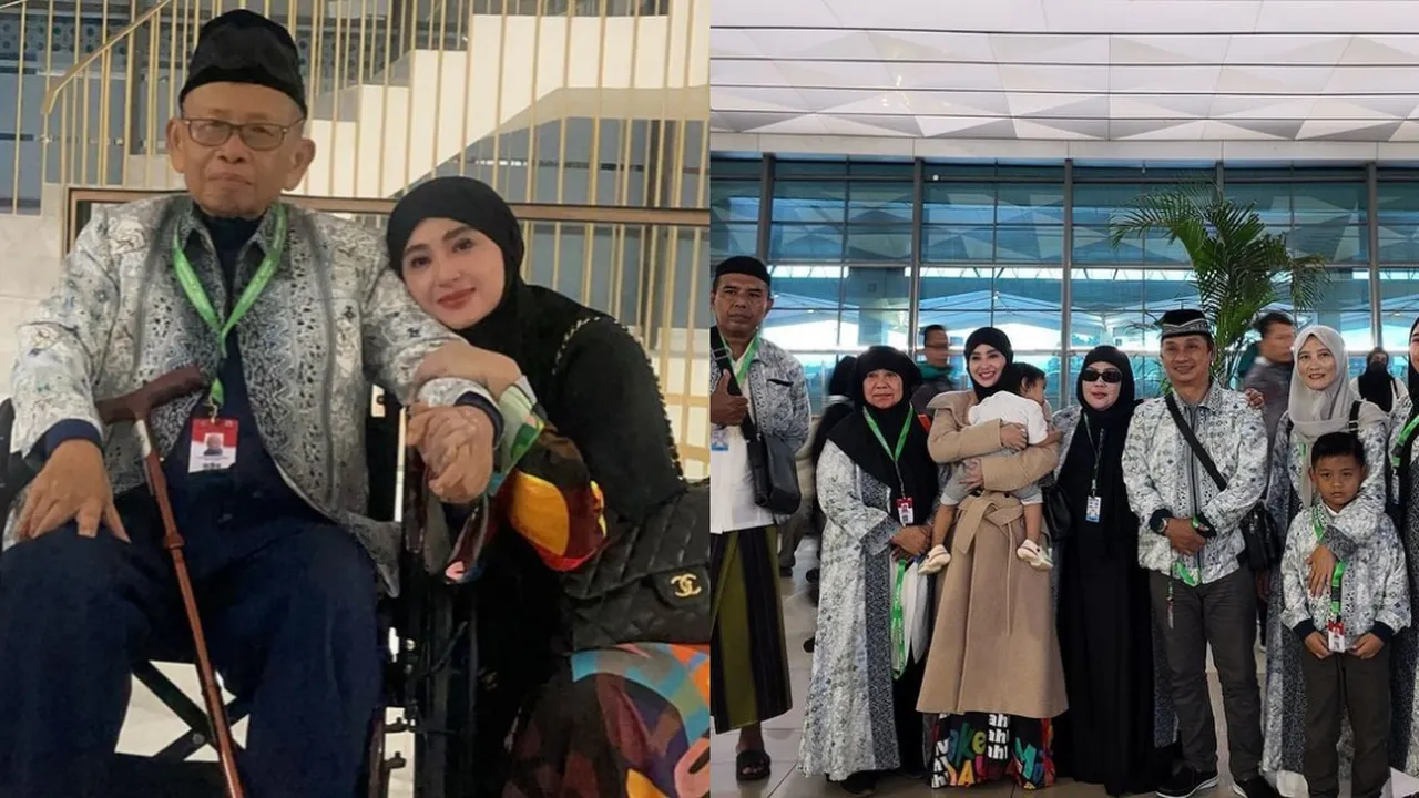 Dewi Perssik Ajak Keluarga Besar Umrah, Berdoa Segera Bertemu Jodoh