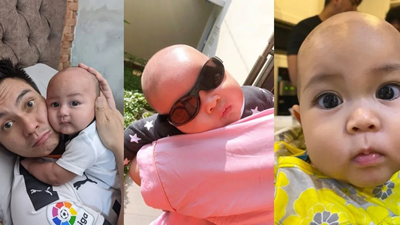 Dicukur Habis, 7 Potret Bayi Selebriti Ini Begitu Menggemaskan dengan Rambut Botak - Disebut Fresh Hairstyle