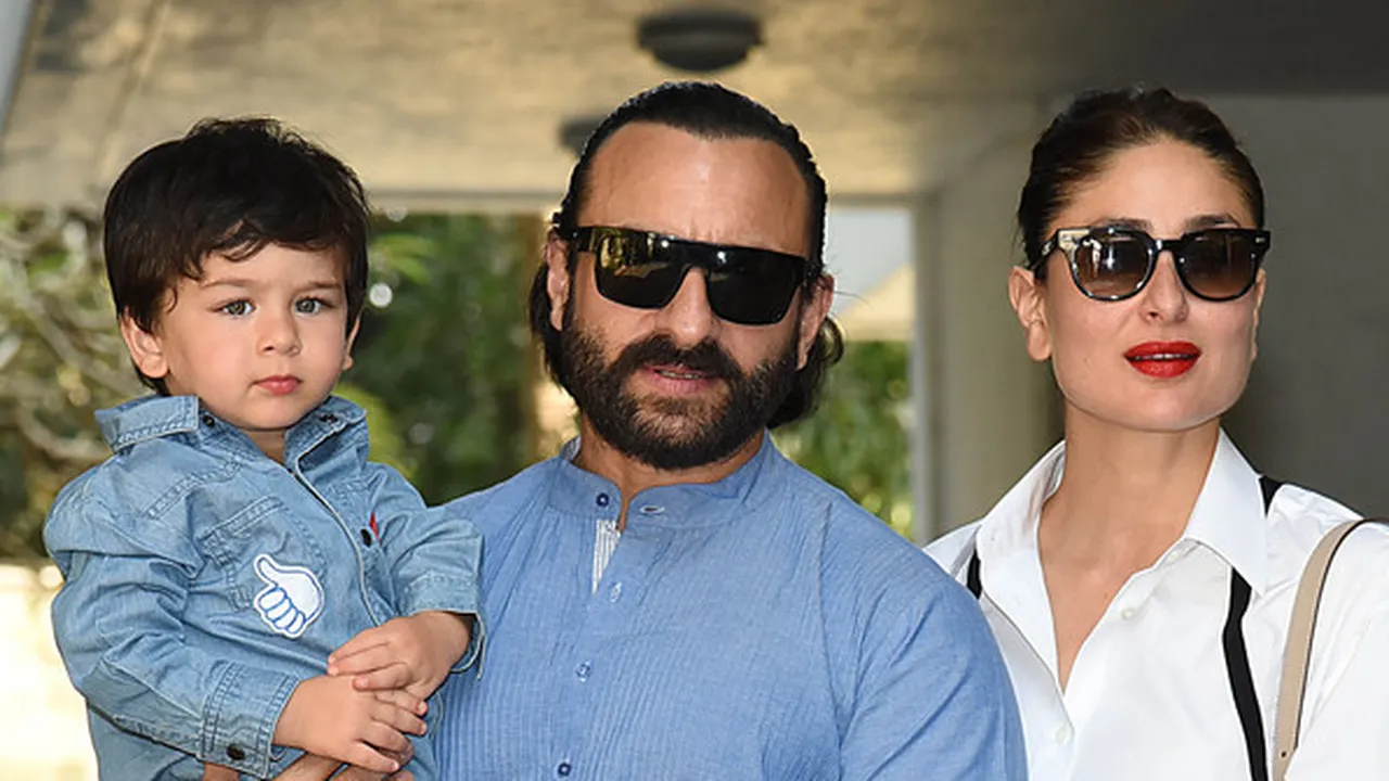 Digendong Saif Ali Khan di Pundak, Taimur Ali Khan Tampak Cute dan Enjoy
