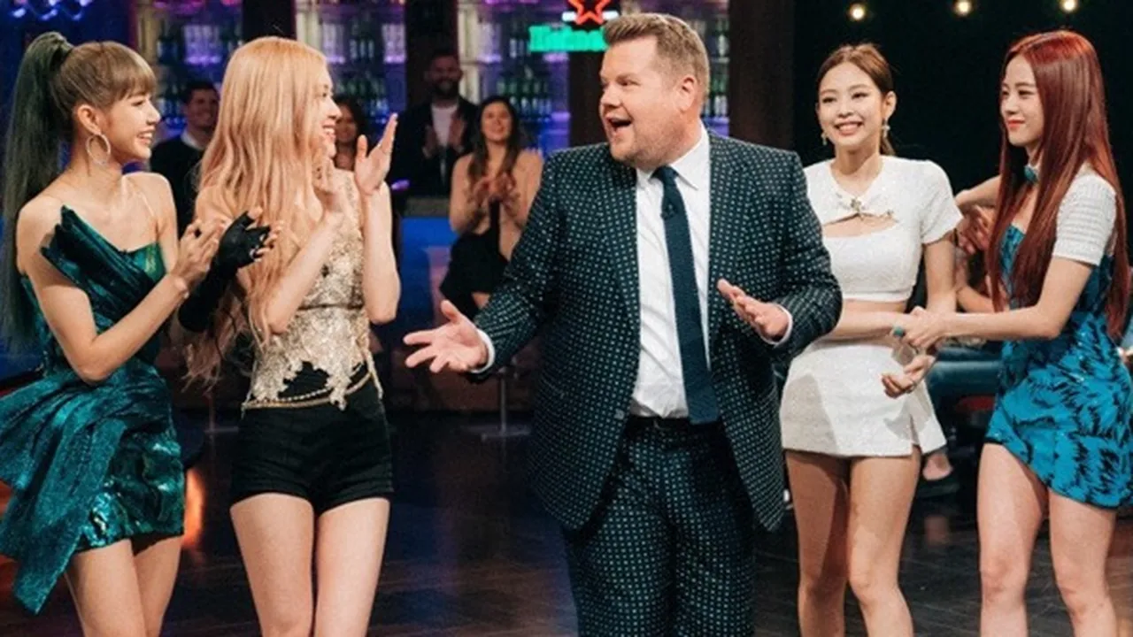 Dilempari Buah, Ini Keseruan BLACKPINK Main Game di 'The Late Late Show'