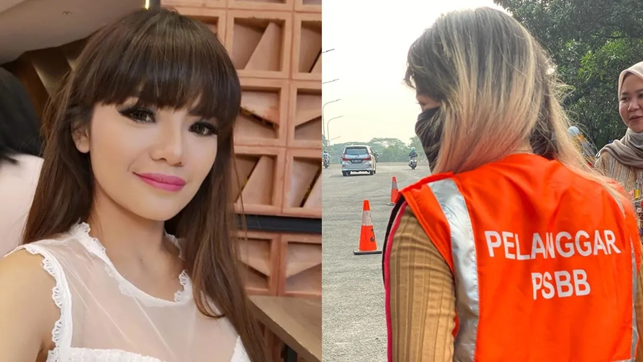Dinar Candy Diberi Hukuman Menyapu Jalan Gara-gara Langgar Peraturan PSBB