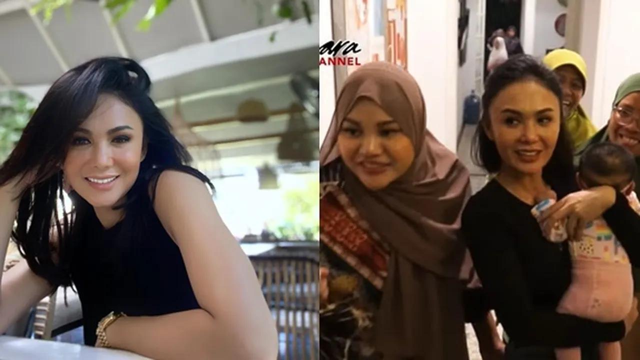 Dipanggil Manet, Ini 8 Potret Yuni Shara Gendong Anak Aurel Hermansyah - Atta Halilintar dengan Penuh Kasih