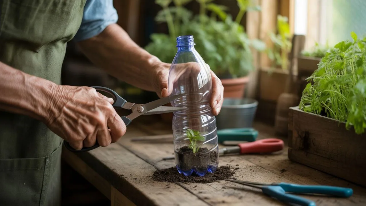 DIY Pot Bunga dari Botol Bekas, Cara Mudah Sulap Limbah Jadi Pot Cantik
