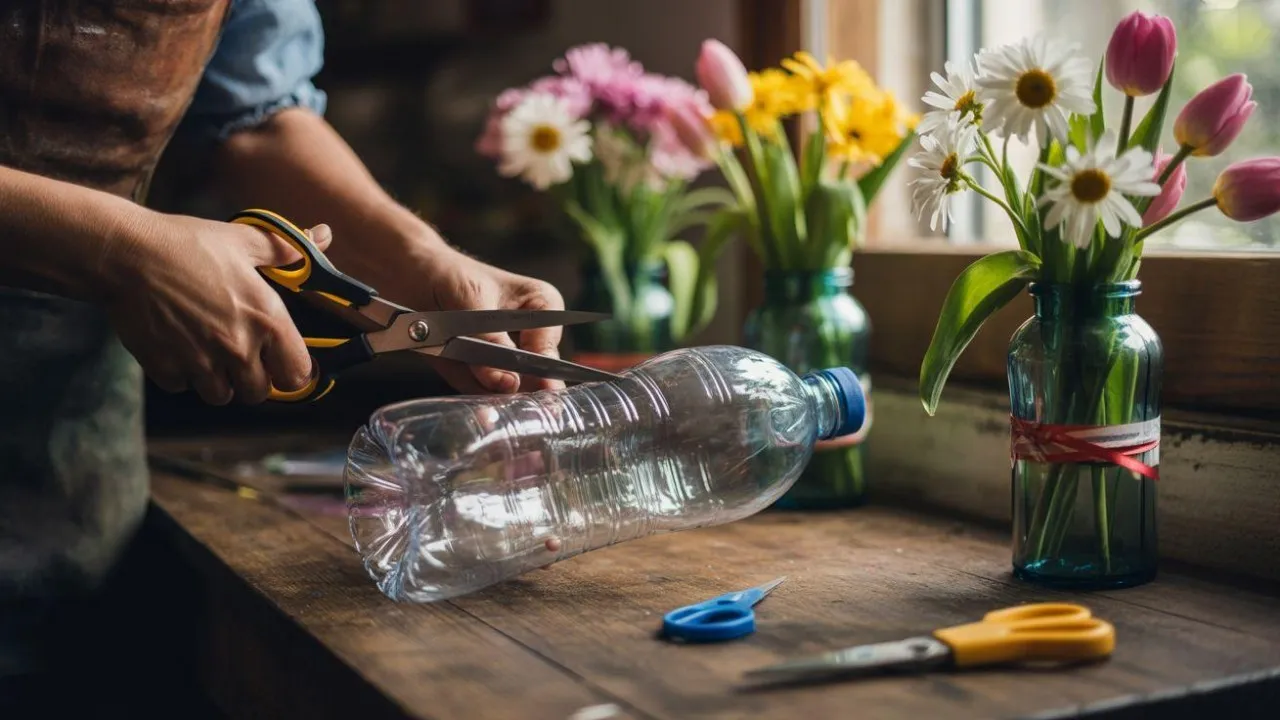 DIY Vas Bunga dari Botol Bekas, Ide Kreatif dan Cara Membuatnya yang Mudah