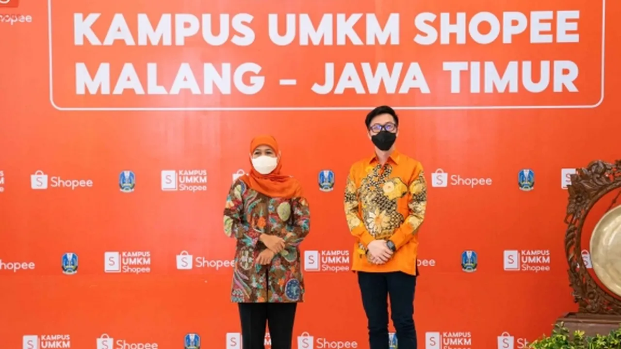 Dorong Digitalisasi, Gubernur Jawa Timur Khofifah Resmikan Kampus UMKM Shopee di Malang
