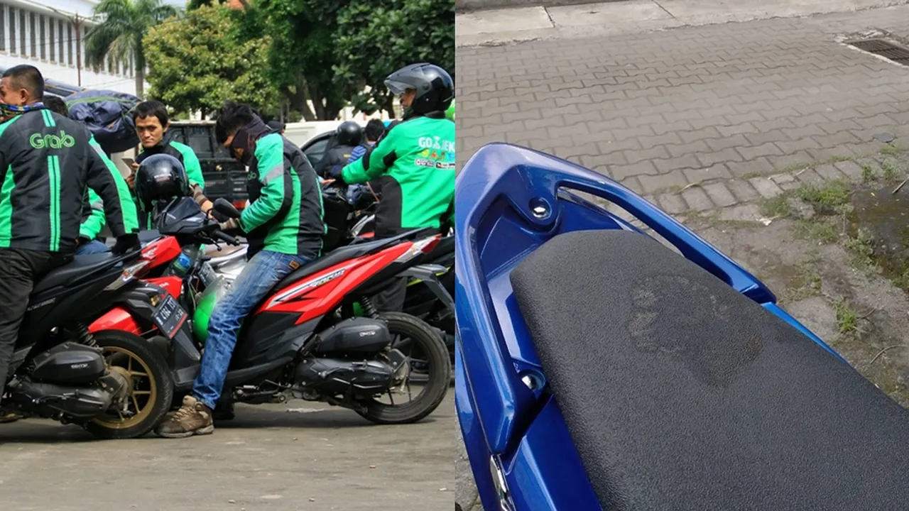 Driver Ojek Online Ini Apes Dapat Penumpang Yang Buang Hajat di Jok Sepeda Motornya