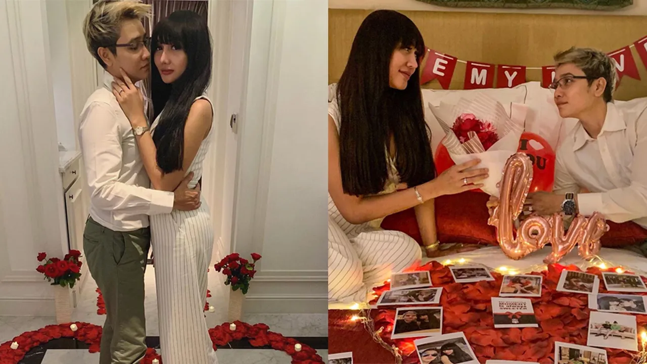 Dua Bulan Menjalin Asmara, Lucinta Luna dan Sang Kekasih Akhirnya Resmi Bertunangan