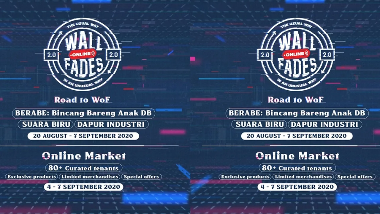 Dukung Industri Kreatif Maju, Rangkaian Acara Wall Of Fade 2020 Digelar Online
