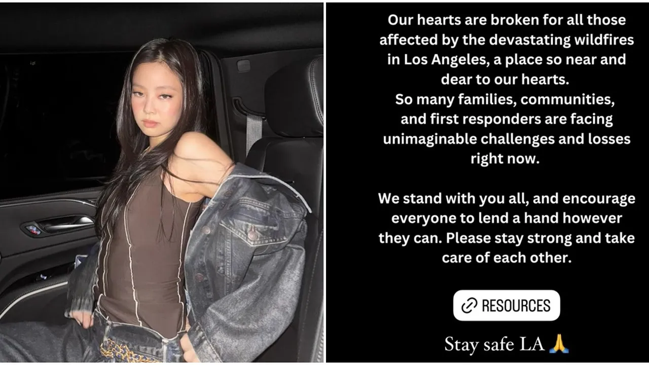 Dukungan Jennie BLACKPINK untuk Korban Kebakaran LA, Ini Kata-Katanya yang Membawa Harapan Dukungan Jennie BLACKPINK untuk Korban Kebakaran LA, Ini Kata-Katanya yang Membawa Harapan