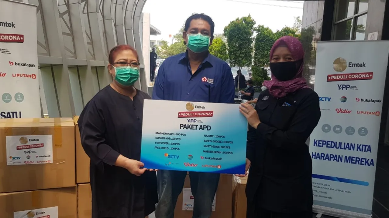 Emtek Peduli Corona Terus Salurkan APD Untuk Perlindungan Tenaga Medis
