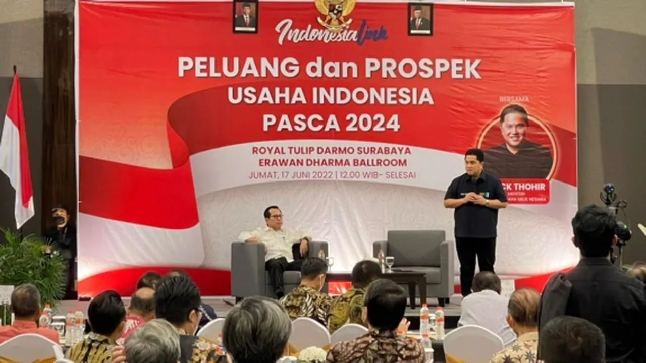 Erick Thohir Ajak Para Pengusaha Bangun Ekosistem Terpadu Demi Perkembangan Ekonomi Indonesia