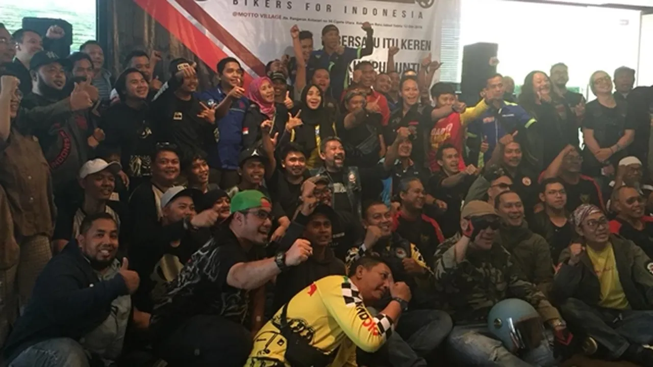Komunitas Bikers Indonesia Turut Ramaikan Konser 'Musik Untuk Republik'