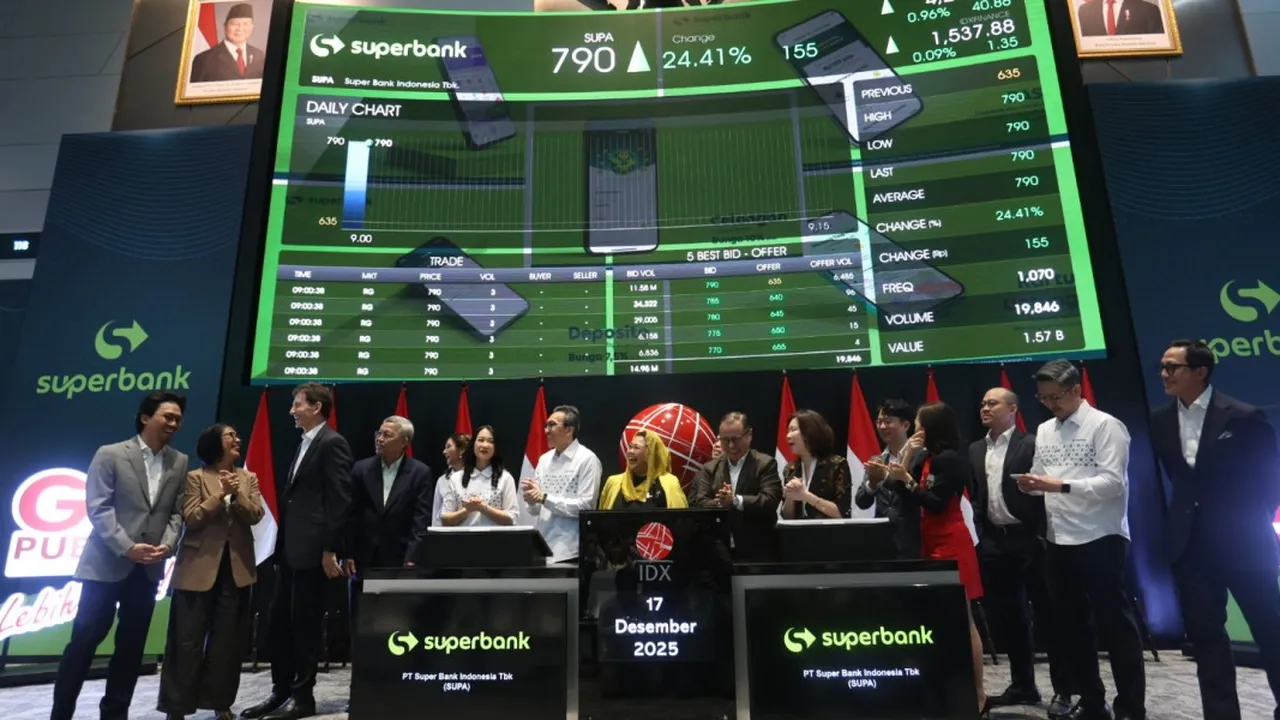 Fakta-Fakta IPO Superbank (SUPA): Oversubscribed 318 Kali, Raih Dana Rp2,79 Triliun