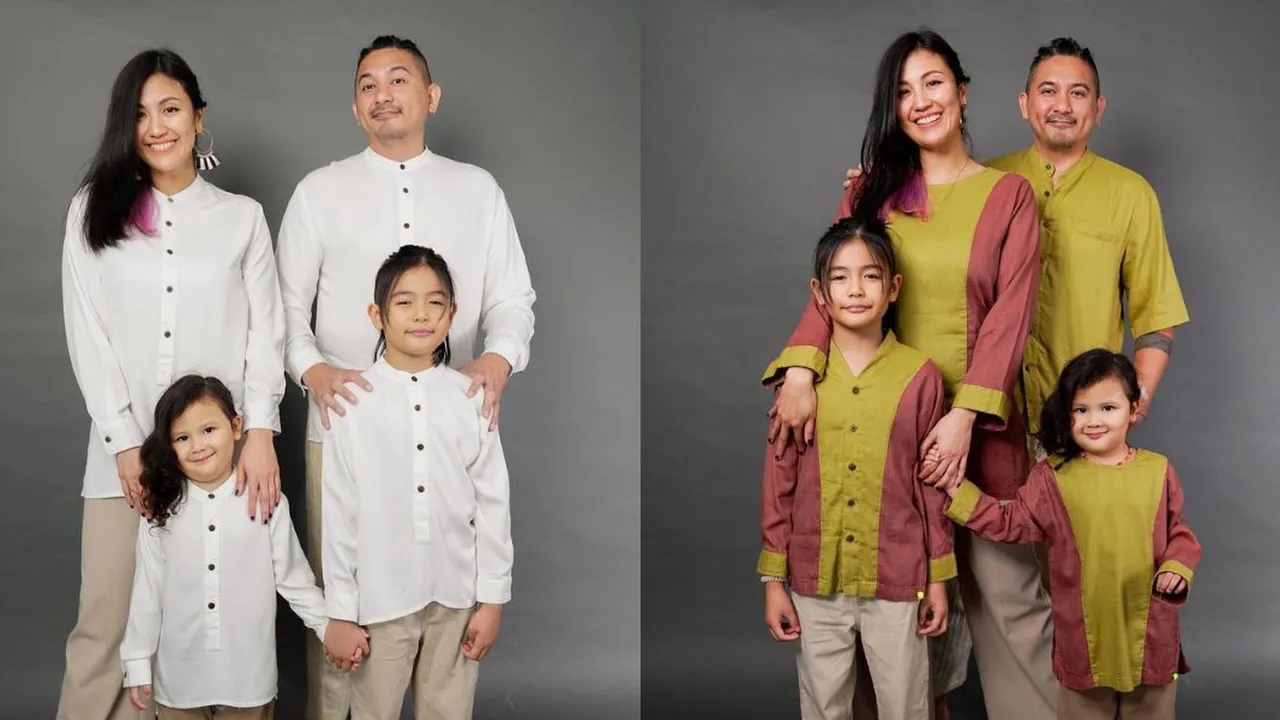 Family Potret Ryan Delon dan Sharena, Harmonis bersama Dua Buah Hati