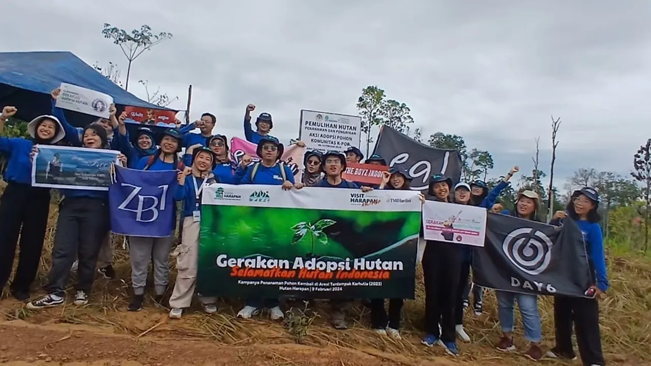 Fans K-Pop Donasikan Rp40 Juta Buat Tanam Pohon di Jambi
