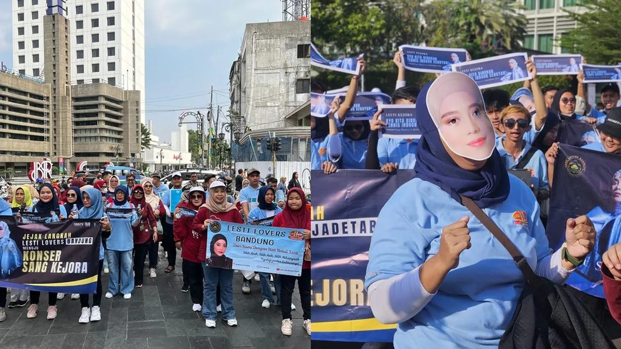 Fans Lesti Kejora Gelar Pawai di Sepuluh Kota Lebih, Kompak Banget Menuju Konser Tunggal Fans Lesti Kejora Gelar Pawai di Sepuluh Kota Lebih, Kompak Banget Menuju Konser Tunggal