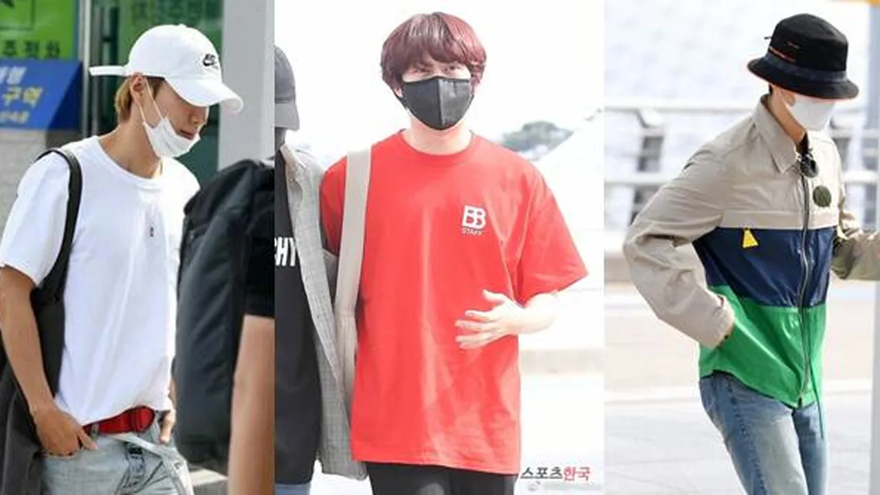 Fashion Super Junior Menuju Indonesia, Pakai Sandal dan Tutupi Kegantengan