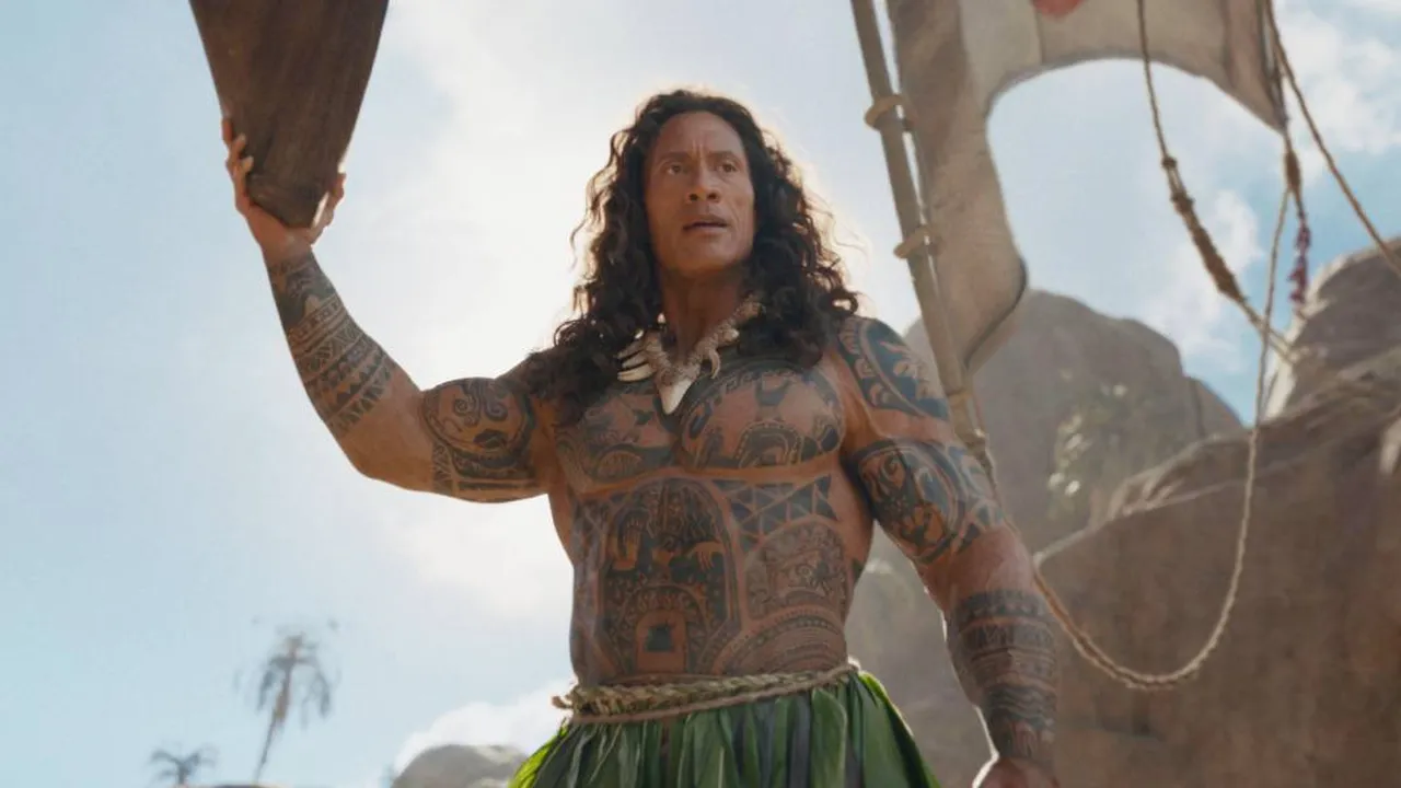 First Look Dwayne Johnson Perankan Maui di The Live Action MOANA