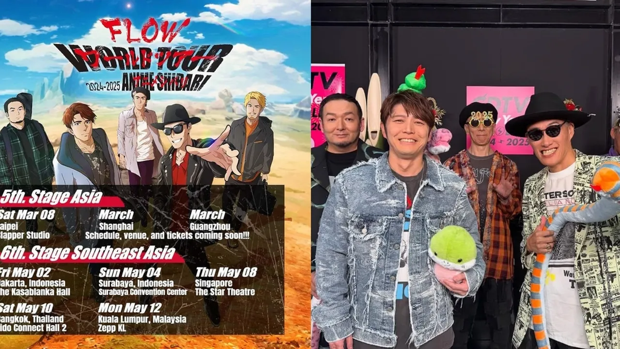FLOW Bakal Gelar Konser di 2 Kota Indonesia, Hanya Bawakan Lagu OST Anime!
