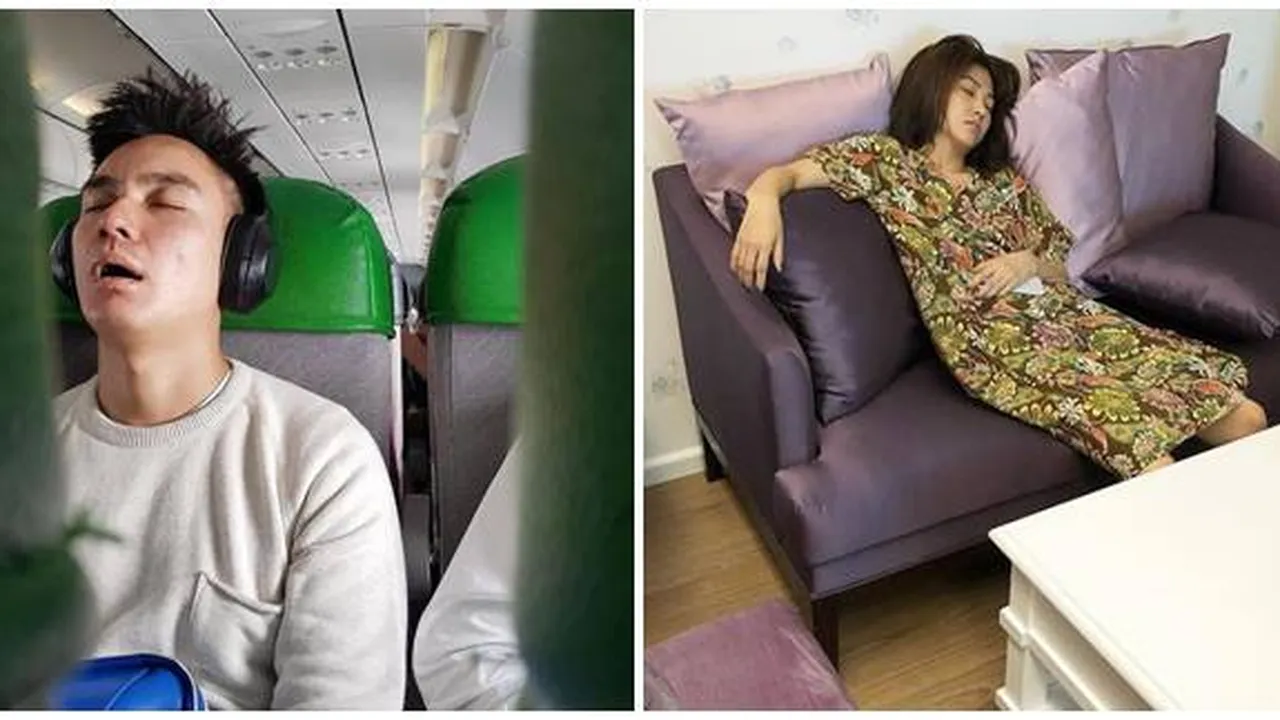 Foto 8 Seleb Yang Lagi Ketiduran, Ekspresinya Capek Banget