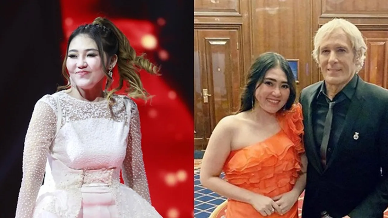 Foto Bareng Michael Bolton, Cantiknya Via Vallen di Red Carpet Bravo Awards 2019