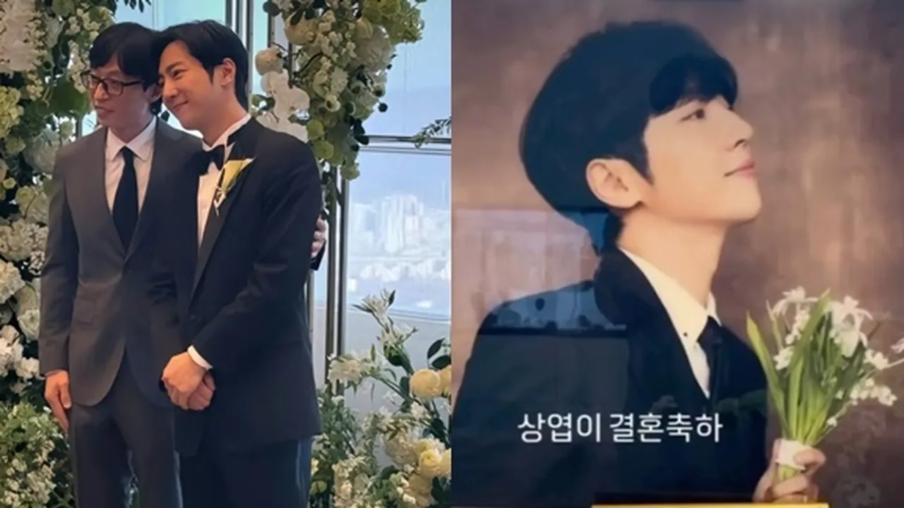 Foto Dekorasi Pernikahan Lee Sang Yeob yang Penuh Bunga, Dihadiri Seleb Top Korea