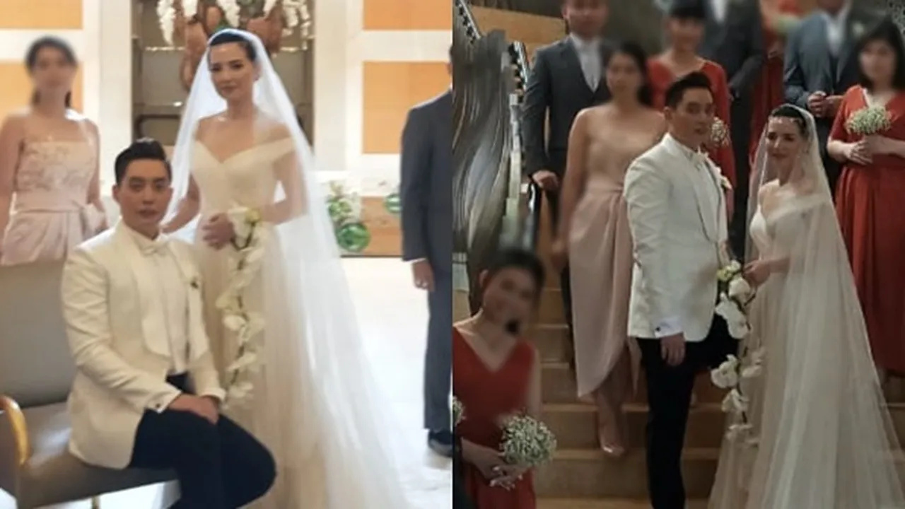 FOTO: Edric Tjandra dan Venny Sebelum Pemberkatan Pernikahan