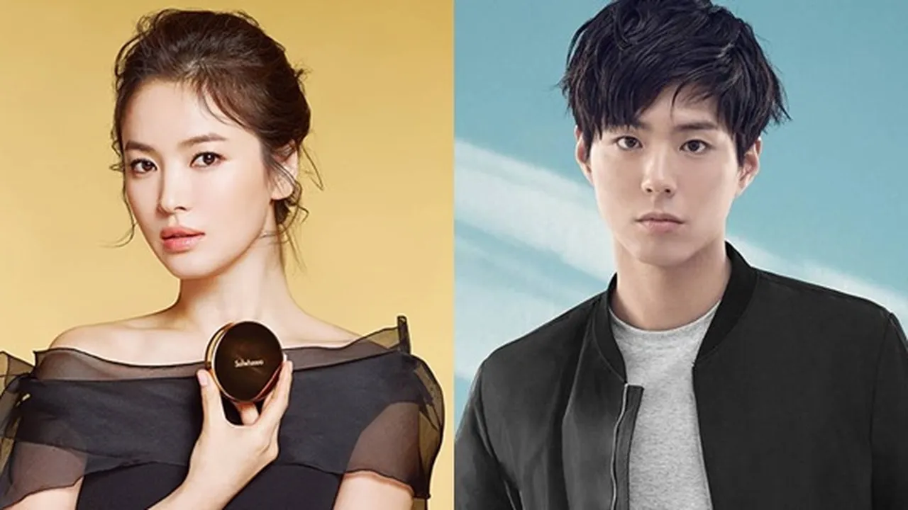 Foto Song Hye Kyo - Park Bo Gum Saat Baca Naskah Bareng dan Syuting di Kuba